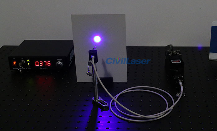 blue fiber coupled laser